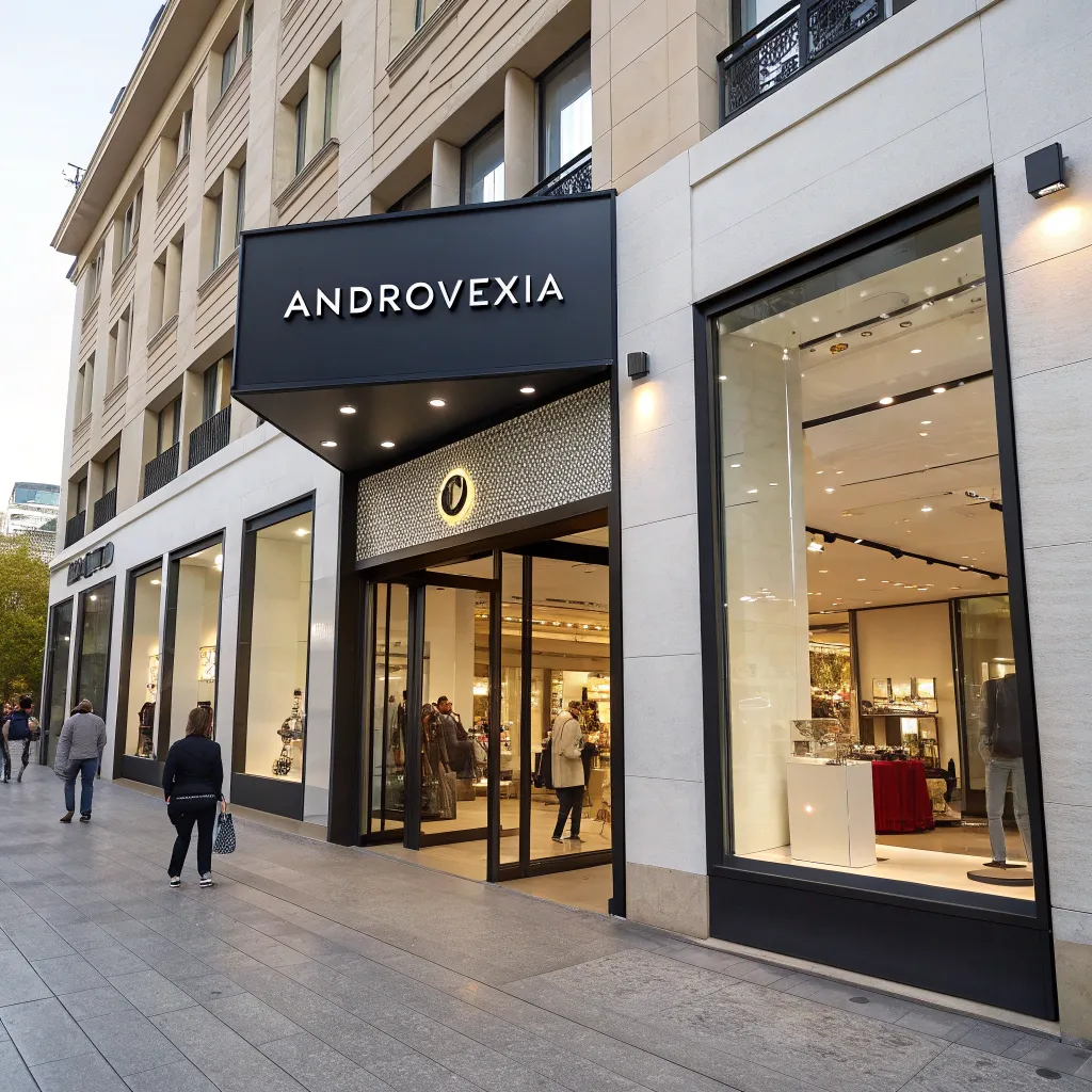 Current storefront of ANDROVEXIA